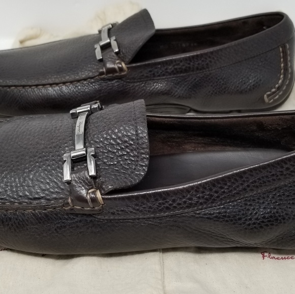 Ferragamo Brown Paragi Bit Loafers Drivers main image 5